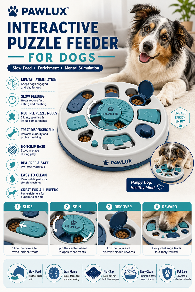 Interactive Puzzle Feeder for Dogs