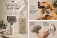 PAWLUX Self-Cleaning Slicker Brush