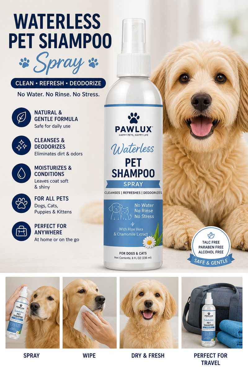 Waterless Pet Shampoo Spray