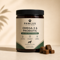 PAWLUX Omega-3 & Probiotic Daily Wellness Supplement