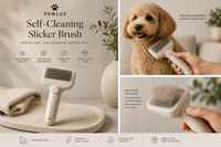 PAWLUX Self-Cleaning Slicker Brush