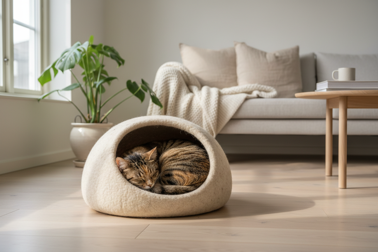 Tabby Cat in Luxury Cat Cave